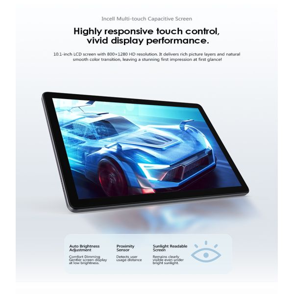 Kinstone 10.1inch Tablet PC 6000mAh 4G LTE Octa-core Incell FHD 6GB+128GB