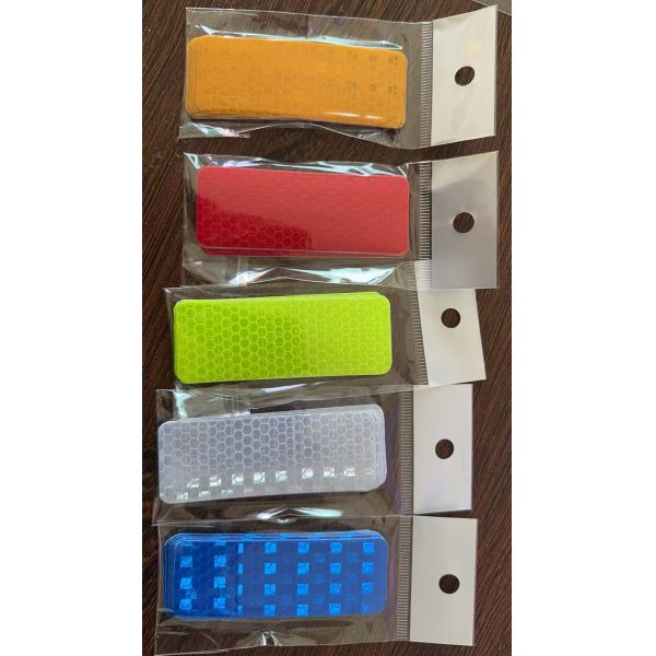 Custom Single Sided PET Anti-Collision Safety Warning Films Waterproof Electric Pressure Sensitive Acrylic Adhesive