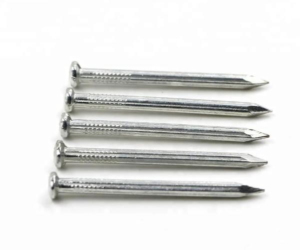 Aço Prateado Branco Cravos de Cimento Direitos 45#/55# Aço de Carbono