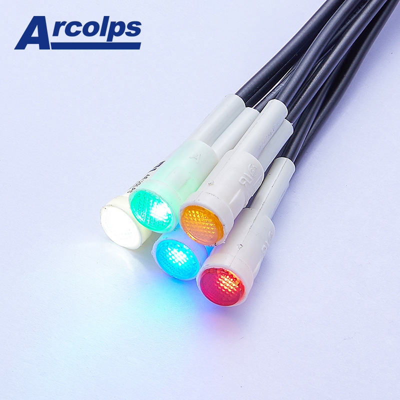 For UL Certified Industrial Grade Neon Indicator LED Light in Red for 110V 230V Electronic Devices