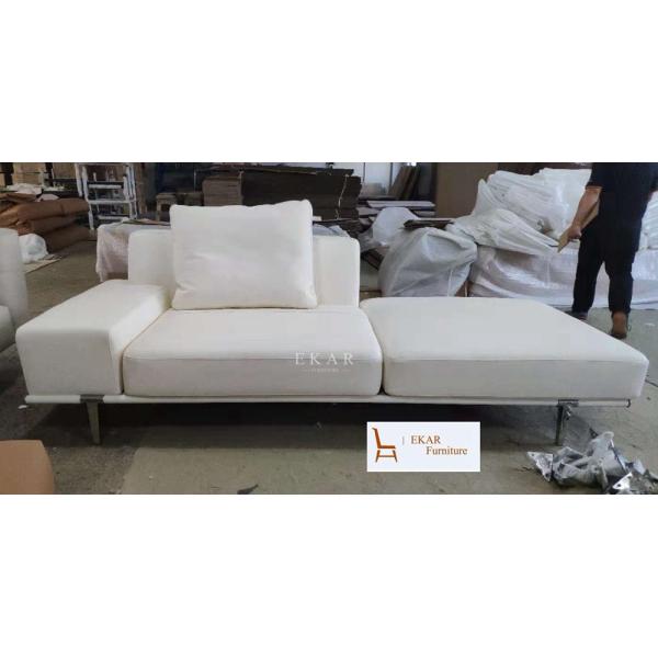 High End Modern Home Furniture Sectional L Shaped Fabric Couch Living Room Sofa