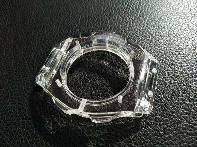 Superfície lustrada transparente da resistência de desgaste do vidro de tampa da safira da caixa de relógio