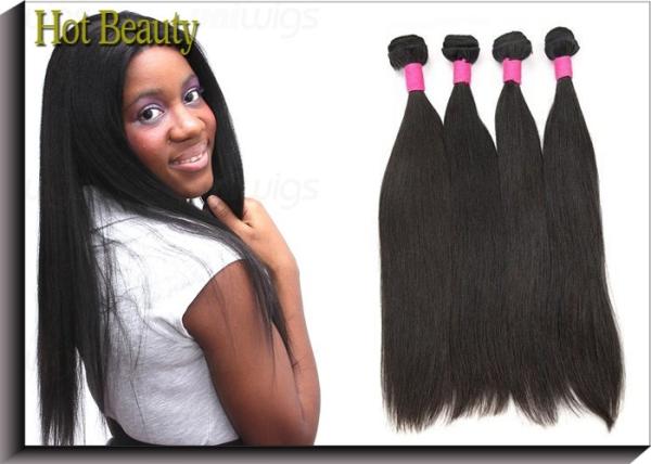 Glossy Straight Virgin Brazilian Human Hair Extensions For Adults Clean & Neat Ends