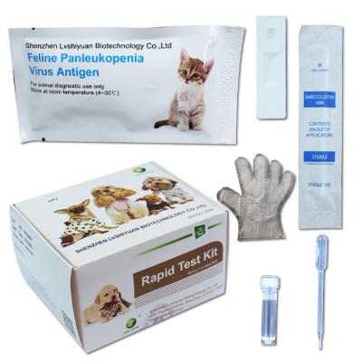 Jogo rápido 10Tests/Kit PBF ISO9001 do teste do animal de estimação felino do antígeno do vírus de Panleukopenia
