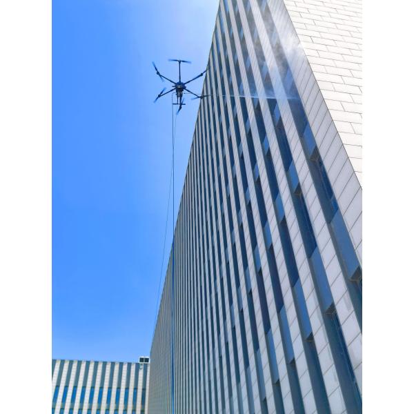 Aerial Cleaning Drones For Cleaning Buildings Equipped With 30L Spray Tank SF-90X-130 Kitefly