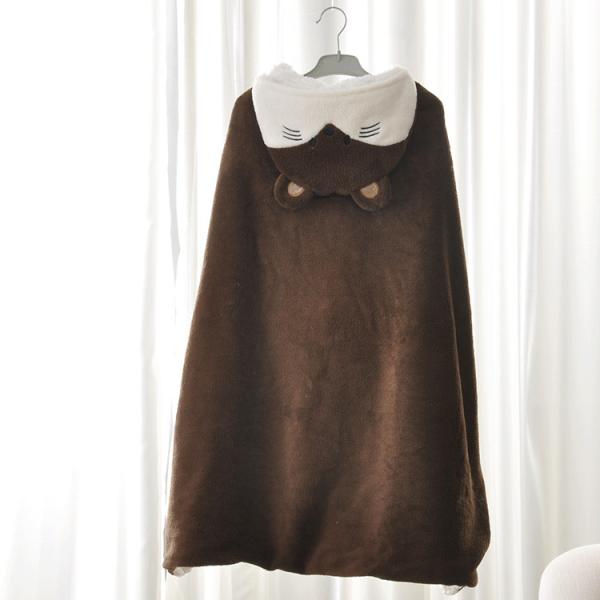 2 Ply Thick Hooded Snuggle Blanket Heavy Sherpa Heated Wrap Throw