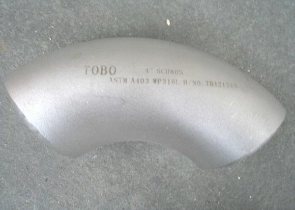 Rayon de garnitures soudées bout à bout d'ASTM A403 WP321/H long coude de 90 degrés