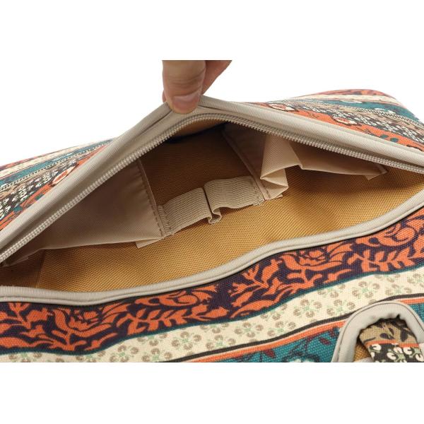 Red Bohemia Patten portátil a prueba de agua hombro bolso de mensajería funda manga para 12 pulgadas 13,3 pulgadas portátil