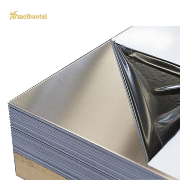 JIS Standard Cold Rolled Stainless Steel Plate Gold Hairline 4 Feet