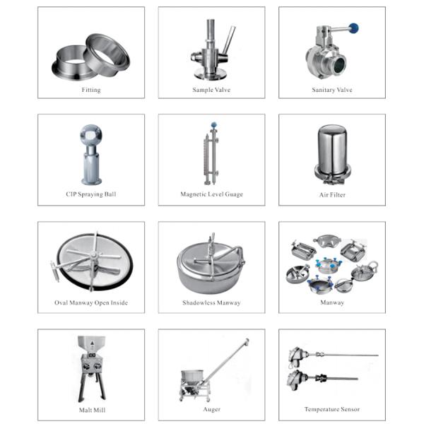Professional 2MM - 3MM 2 Vessels Brewhouse For Craft Beer Making