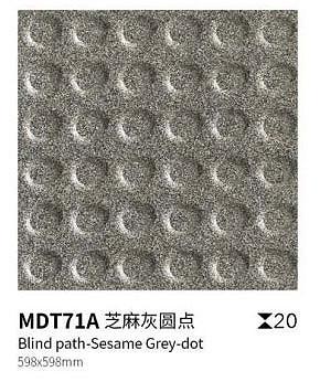 Gray Yellow 600x600mm Scratch-resistant Blind Path Tile
