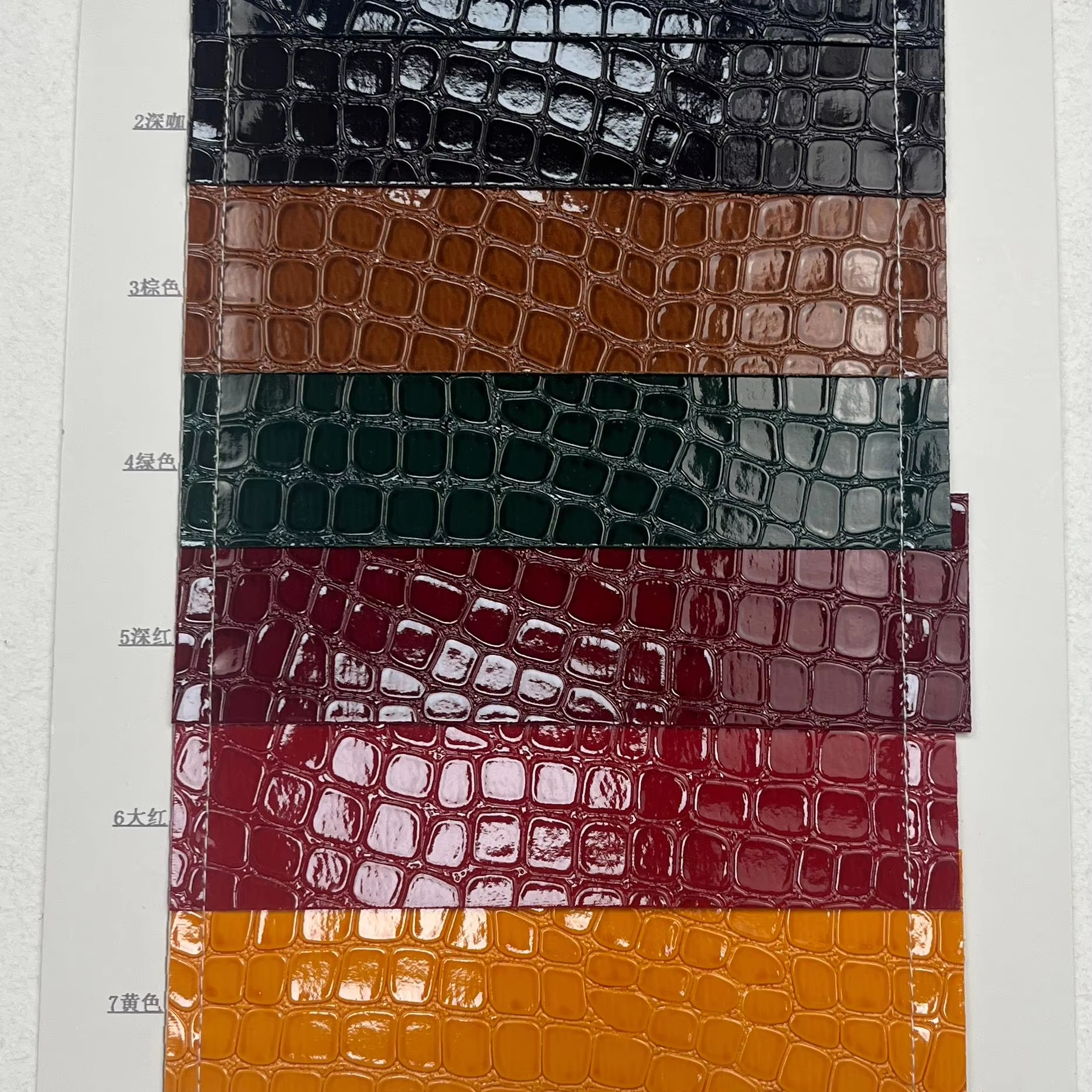 Fashionable Crocodile - Print Artificial Leather Fabric