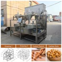Máquina Automática de Revestimento de Amendoim SUS304 Equipamento de Revestimento de Porca de Alta Produtividade
