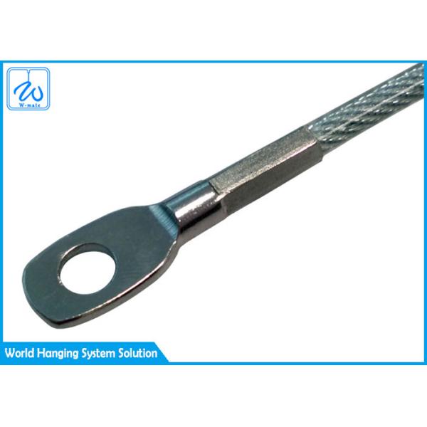 Single Leg 2mm Stainless Steel Wire Rope Sling With Thimble Eye