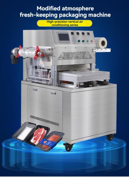 Semi Automatic Modified Atmosphere Vacuum Packaging Machine For Food Beverages