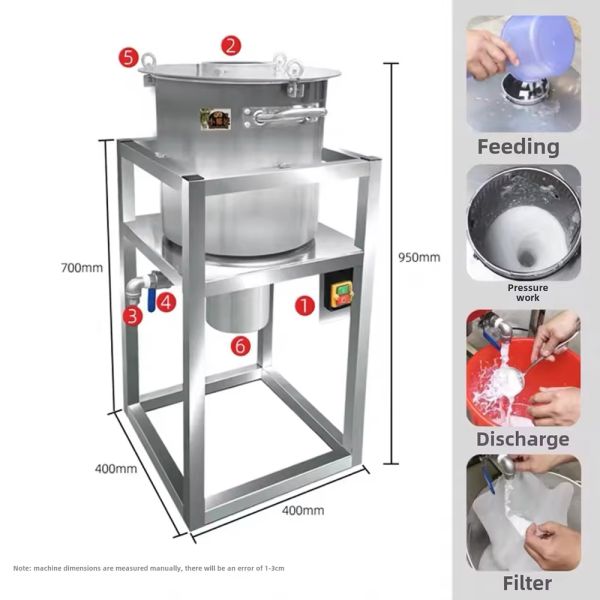 Custom Industrial Coconut Juice Extractor Commercial Automatic High-Capacity Electric Coconut Milk Press 220V Ideal for Food Establishments and Fruit Pulp Juicing