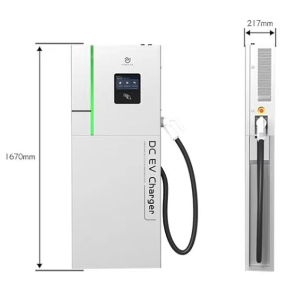 Estação de carregamento DC 30kw 40kw 50kw Carregador comercial rápido EV para carro elétrico