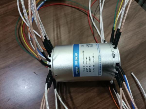 Compact Size Rotary Signal Slip Rings HRT22 1500rpm With 22mm Through Bore