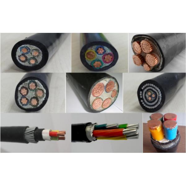 Underground Low Voltage Electrical Cable 1000V PVC Low Smoke Zero Halogen