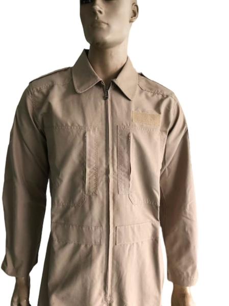 Durable material One Piece Tailored Solutions Khaki Fireman Uniform Fireproof Work Uniform Safety Flame Retardant Suit Military Uniform Clothing For Fire Rescue Laboratory, Fireman Uniform