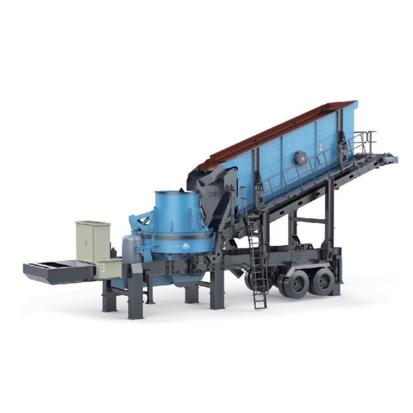 Mobile sand making station, low noise,