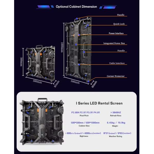 Алюминиевый рекламный дисплей 10 мм пиксельной ширины 3 года гарантии