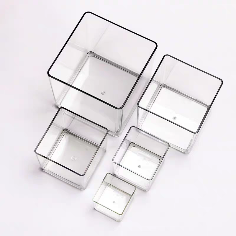 Customize Transparent Acrylic Storage Box Can Be Used to Display Plant