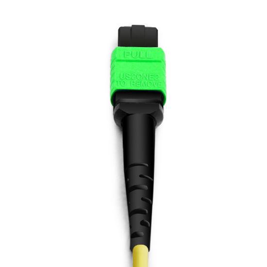10m (33ft) 12 Fibers Female to Female MTP Trunk Cable Polarity B LSZH OS2 9/125 Single Mode