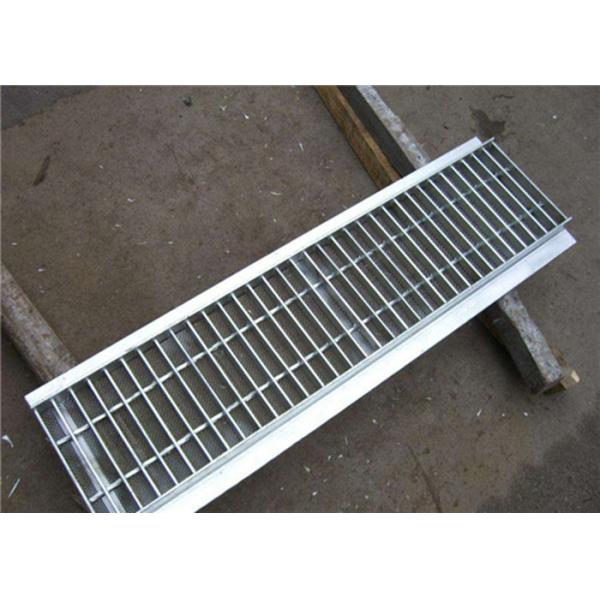 Hot Dipped Galvanized Steel Channel Drain Grate Cover With Angle, Industry Steel Grating