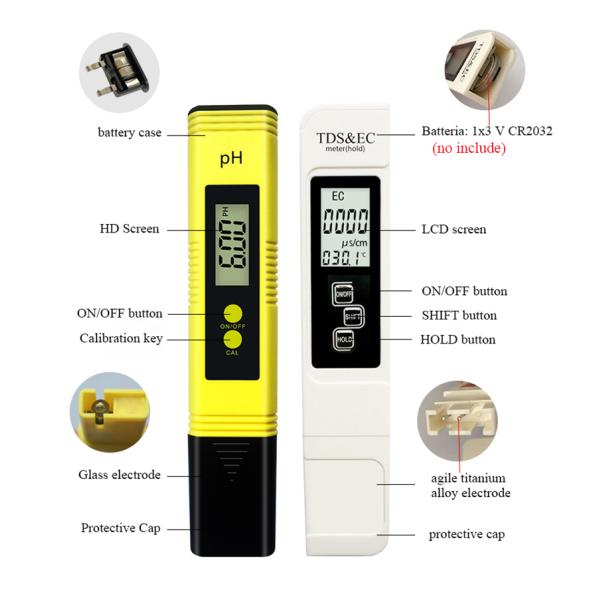 ODM Supported High Accuracy Pen Type pH TDS Meter with Temperature and TDS Measurement