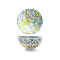 Bacia cerâmica da sopa colorida, cofre forte da micro-ondas da bacia da porcelana com logotipo feito sob encomenda