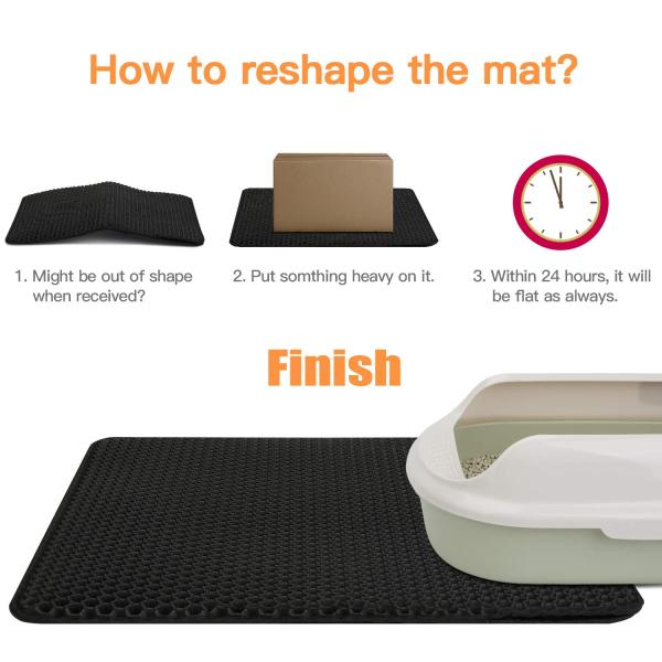 SGS EVA Waterproof Pet Mat 30cm Washable Cat Litter Mat