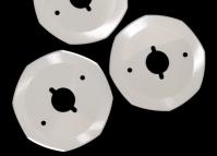 Cuchilla circular de cerámica octagonal 68 HRC 0.01m m para la máquina que raja