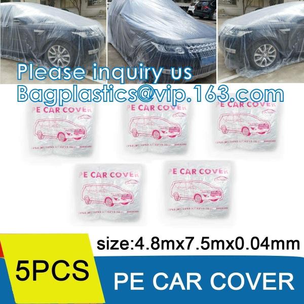 Disposable Car Covers Clothes,  Universal Covering Prevent Dust For Car, Vehicle Covers, With Elastic Band