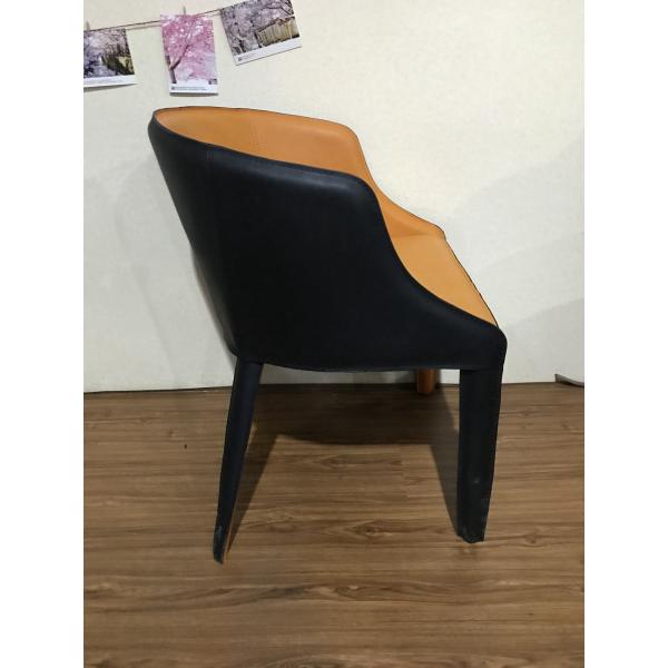 No Shaking 45.5cm 75cm Faux Leather Dining Room Chairs
