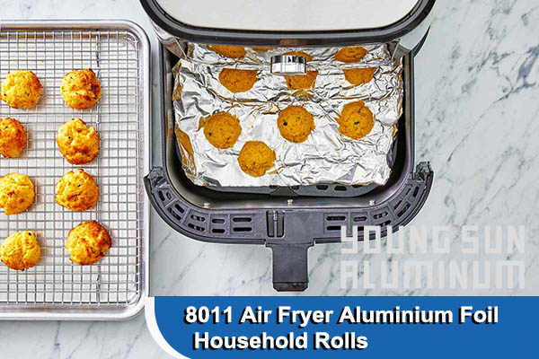 30 cm freidora de aire papel de aluminio 8011 horneado para el hogar papel de estaño no adhesivo