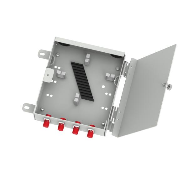 5- FC UPC Type 4 Cores Fiber Optic FTTH Terminal Box Ideal for Network FTTH Solutions