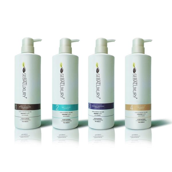 Smooth HDPE Shampoo Bottles / Silkscreen Printing HDPE Dispensing Bottles 680ml