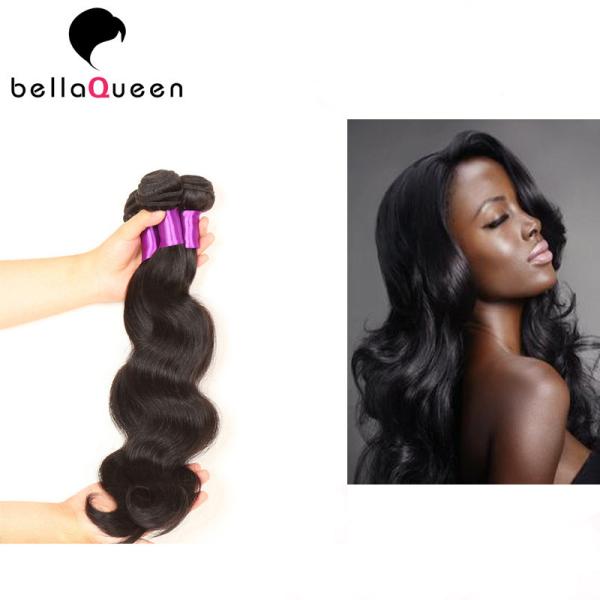 Pacotes peruanos puros do cabelo da onda do corpo da cor natural para trabalhos da beleza