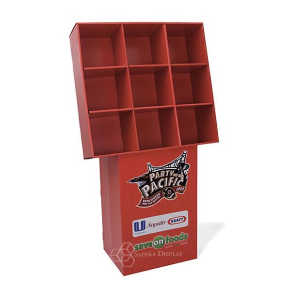 Paper Material Corrugated Carton  Paper Type Advertising Pop Up Cardboard Display Stand