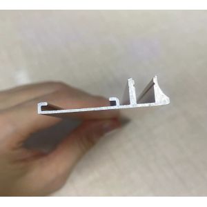 Wall Display LED Light Glass Shelf with L Shape Aluminum Frame and 39.8mm Side Height