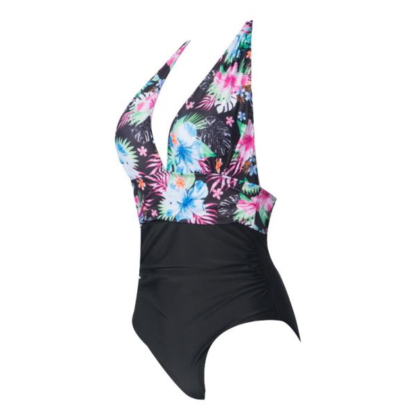 Tiered Layer Tie a Knot Front Top With Low waist Bikini swimsuit high cut