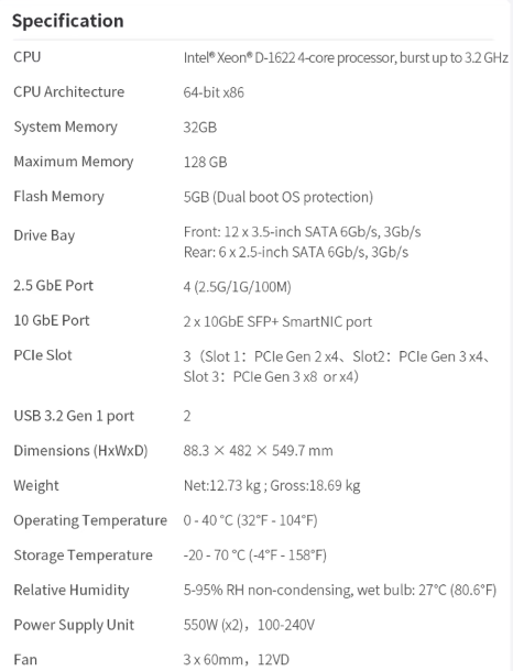 QNAP TS-h1886XU-RP-R2-D1622-32G-0 NAS Server with USB Interface In-Stock Networking Storage with Good  Price