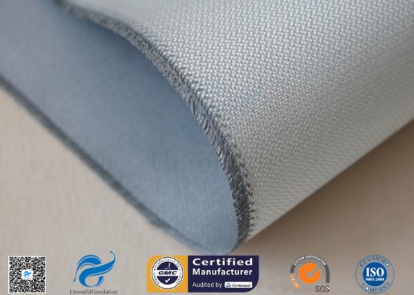 0.5mm 530gsm Grey Silicone Coated Fiberglass Fabric Plain Weave Heat Insulation