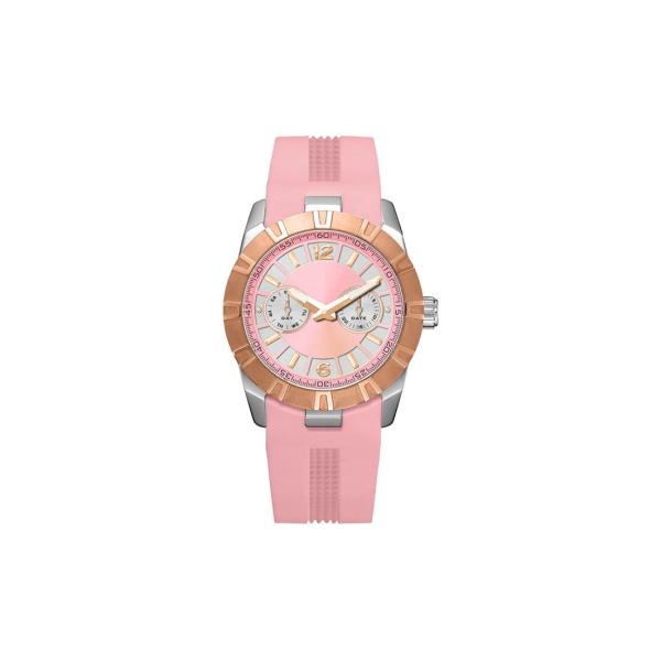Mineral Glass Stainless Steel Ladies Watch High Strength Silicone Strap Custom Logo
