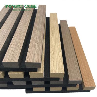 Dec Acoustic Slat Wall Panel Covering MDF Wooden Veneer Composition Acoustic Panel