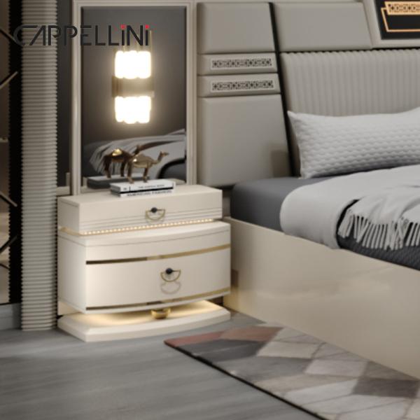 Contemporary Classic King Size Leather Bed Set Double Queen Royal Luxury Modern Wooden Mdf Full Bedroom Sets Furniture