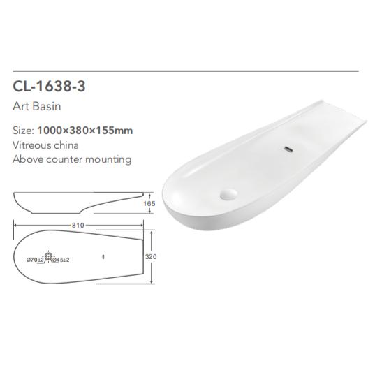 Luxury Bathroom Waschbecken Sanitary Ware Ceramic Sink Basin Bano Countertop Hand Wash Basin