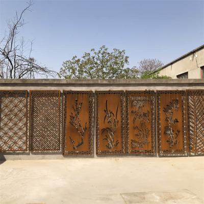 Corten Metal Decorative Panels 900mm Decorative Garden Screen