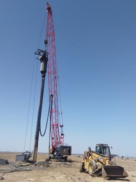 180 KW Vibration Power Bottom Feed Vibroflot Technology For Settlement Reduction And Bearing Capacity Increase